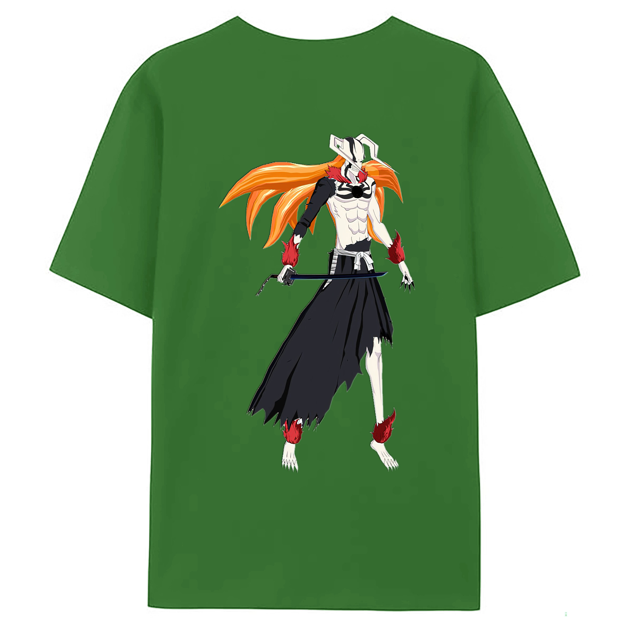 （画像用） ブリーチ 黒崎一護（くろさき いちご）BLEACH Kurosaki Ichigo レディース半袖Tシャツ(バックプリント)